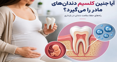 آیا جنین کلسیم دندانهای مادر را میگیرد؟ حقیقتی که بسیاری از مادران نمیدانند!