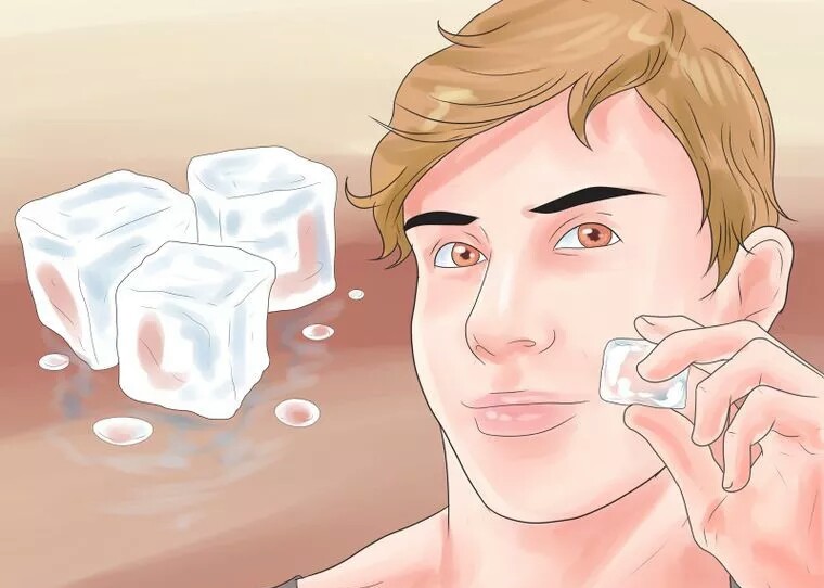 از بین بردن سریع جای جوش با یخ از بین بردن سریع جای جوش با یخ