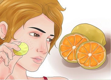 آب لیمو و جوش صورت