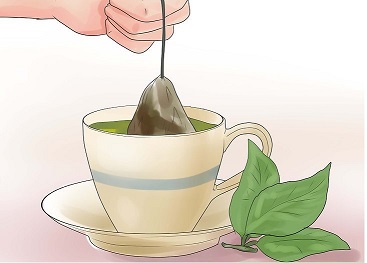 چای سبز و جوش صورت