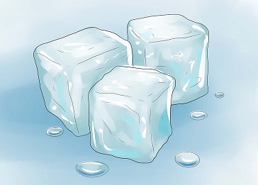 یخ و بهبود جوش صورت