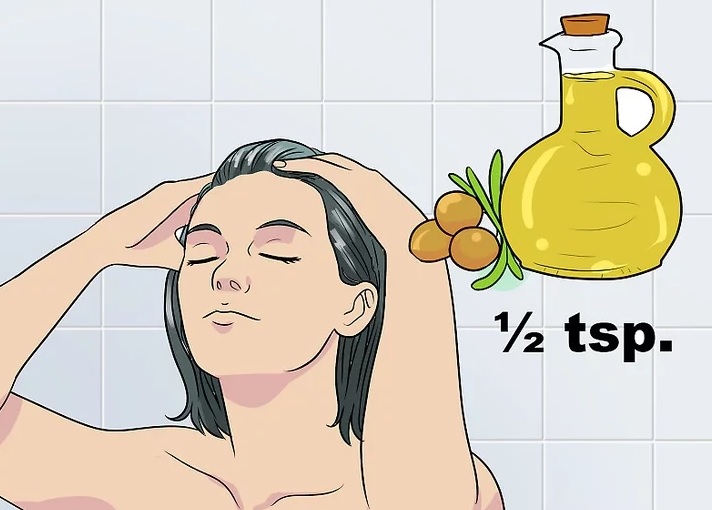 روش طبیعی با روغن زیتون