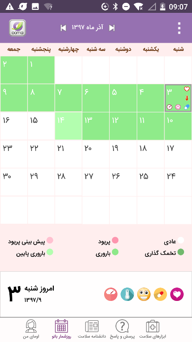 اپلیکیشن تخمک گذاری در پریود نامنظم