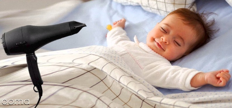 عوارض صدای سشوار برای نوزاد