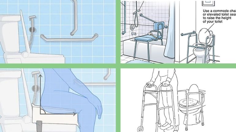 نمونه ابزارهای نصب شده در توالت