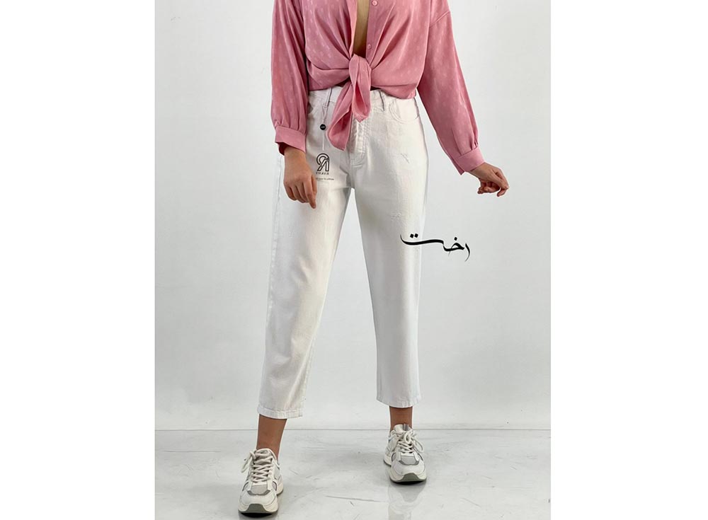 شلوار جین زنانه سفید