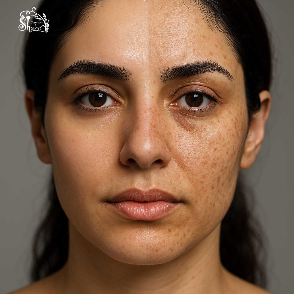 مقایسه پوست سالم و آسیبدیده