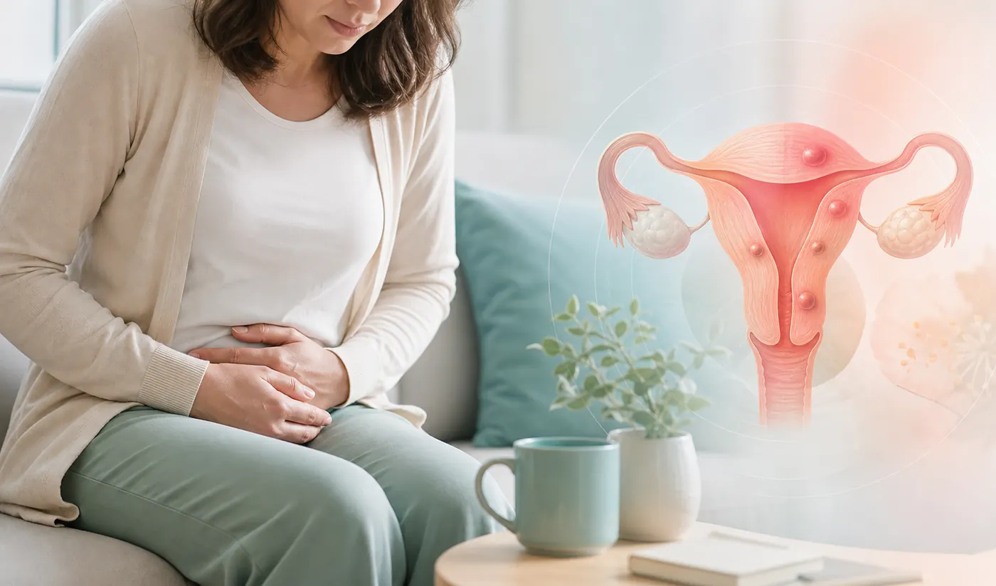 علائم آدنومیوز رحم شامل درد لگن و درد شدید قاعدگی