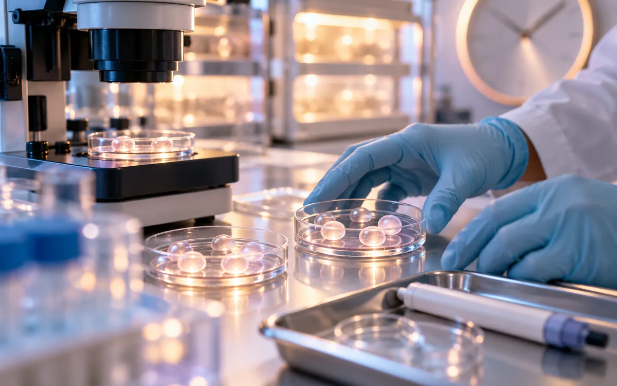 آماده‌سازی آزمایشگاه IVF برای برداشت تخمک پس از تریگر اوویترل