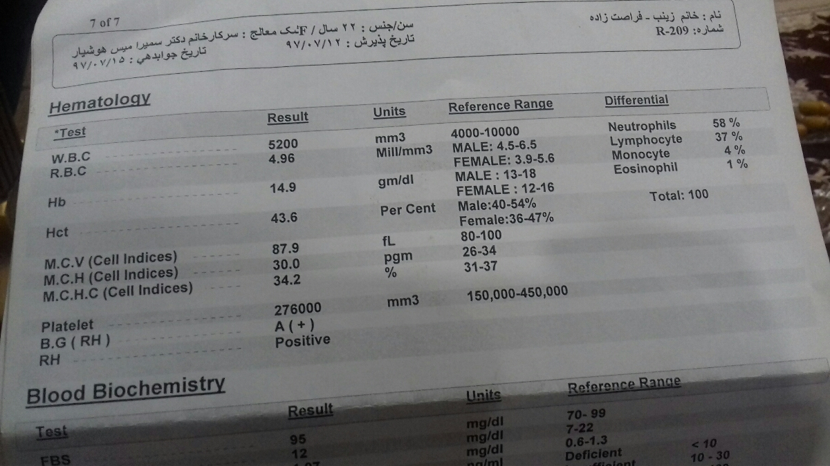 جواب ازمایش قبل از بارداری جواب ازمایش قبل از بارداری