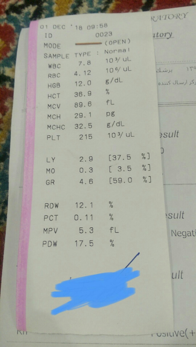 تفسیر ازمایش ماه اول بارداری