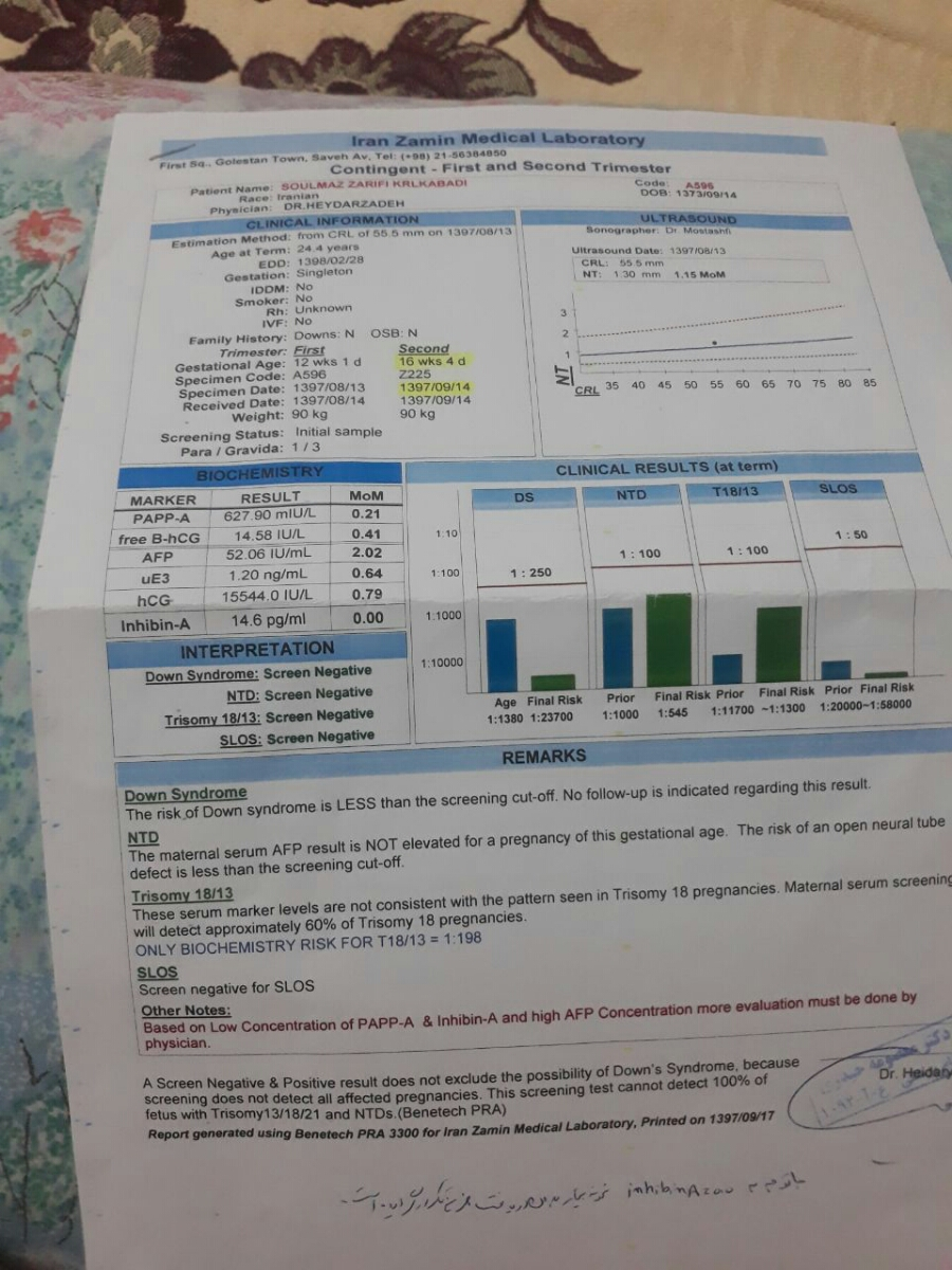 آزمایش خون غربالگری مرحله دوم آزمایش خون غربالگری مرحله دوم