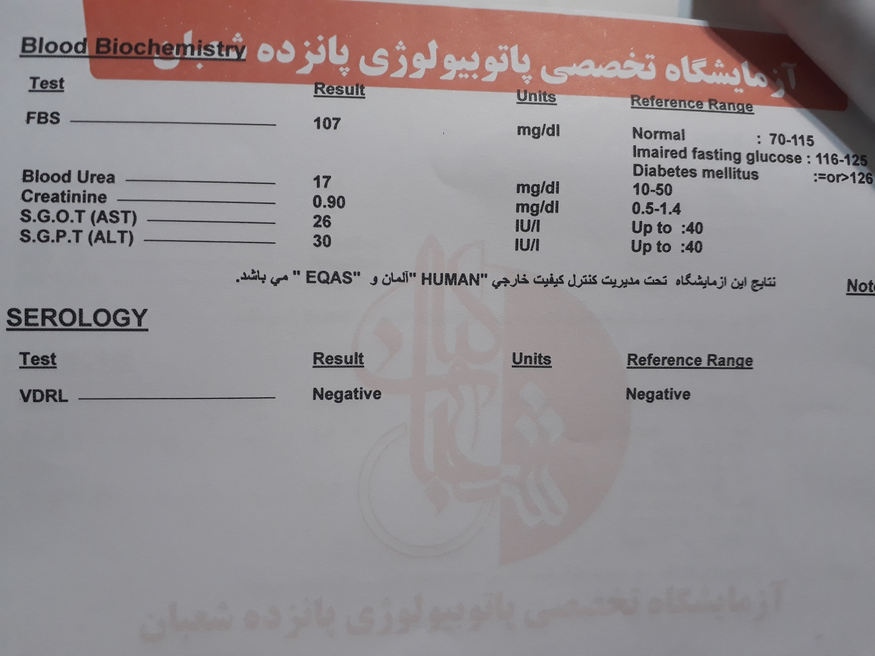 تفسیر آزمایش قبل از بارداری