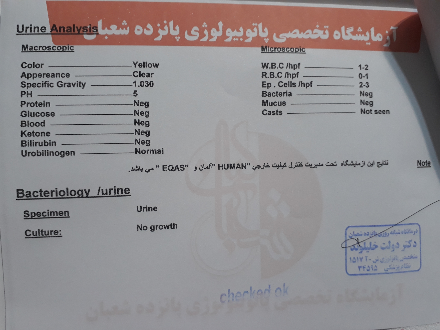 تفسیر آزمایش قبل از بارداری