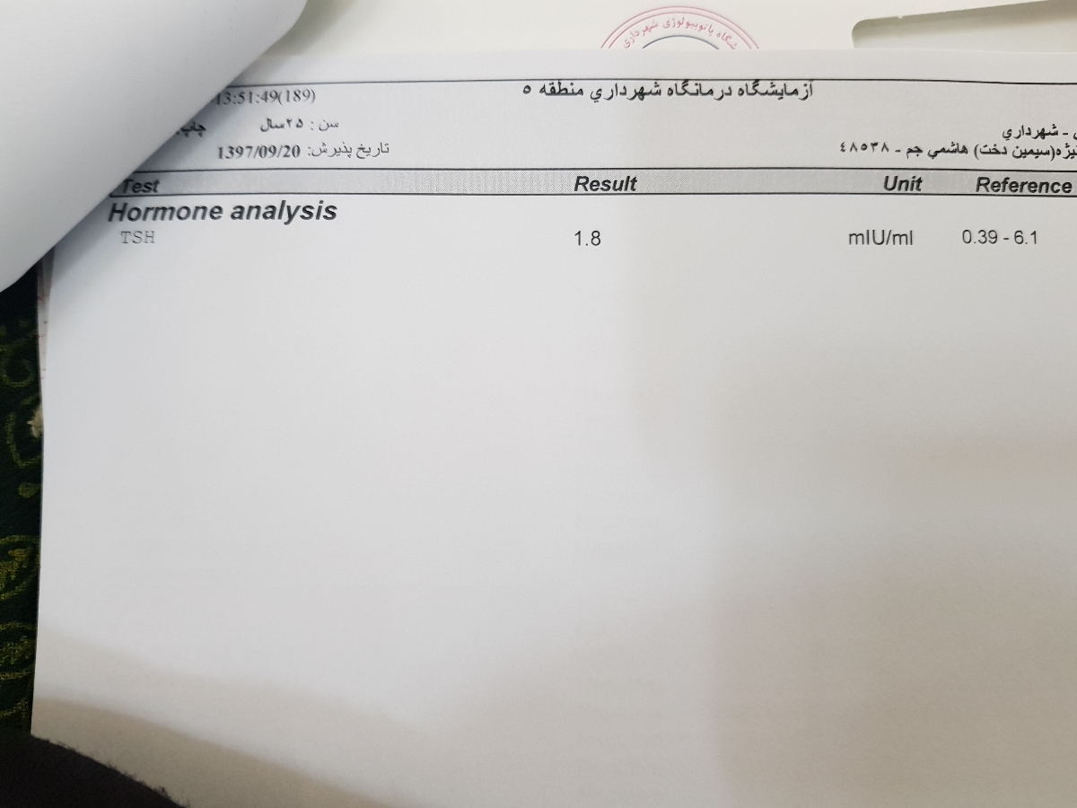 تفسیر ازمایش هفته ۲۵ بارداری