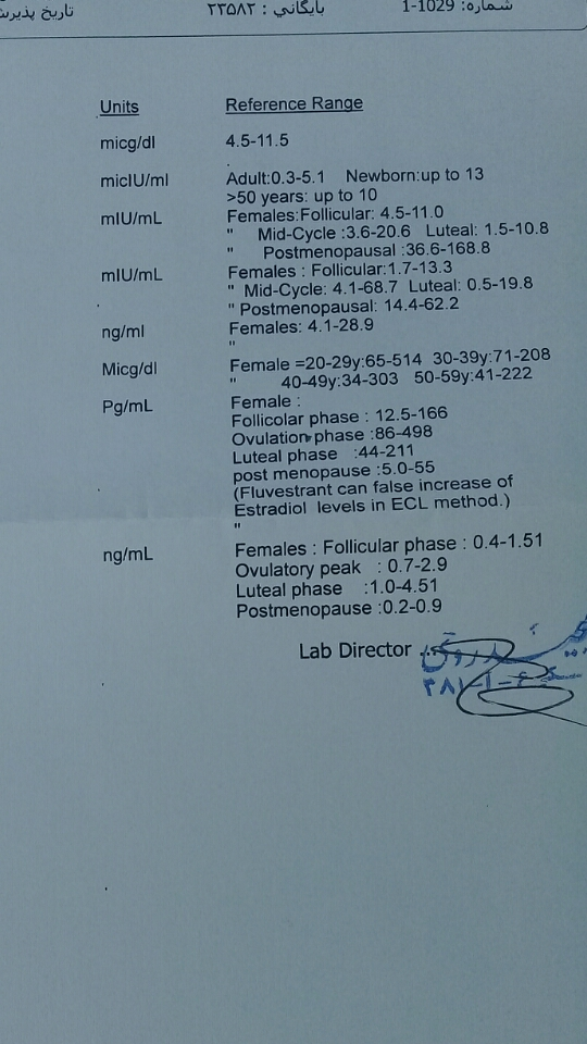 تفیسر ازمایش خیلی نگرانم ممنونم تفیسر ازمایش خیلی نگرانم ممنونم