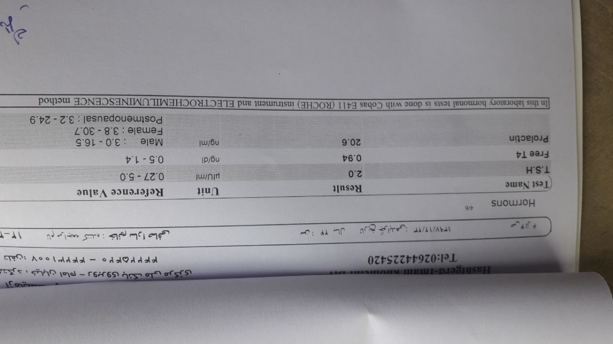 تفسیر آزمایش زنانگی و بعد از سقط