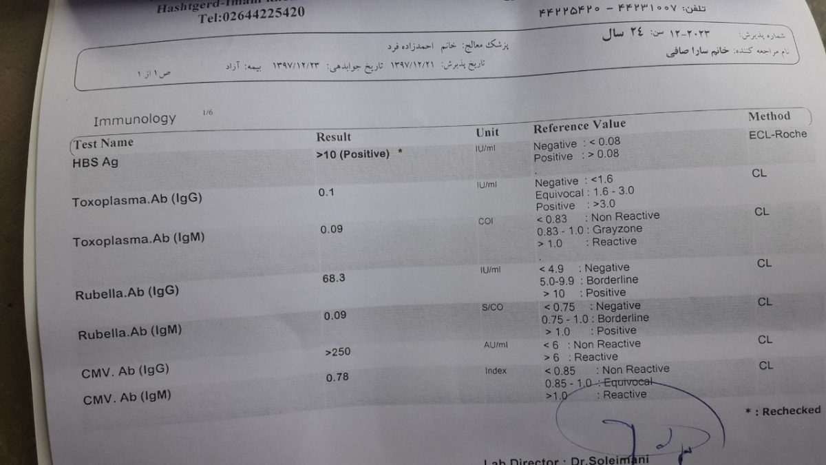 تفسیر آزمایش زنانگی و بعد از سقط