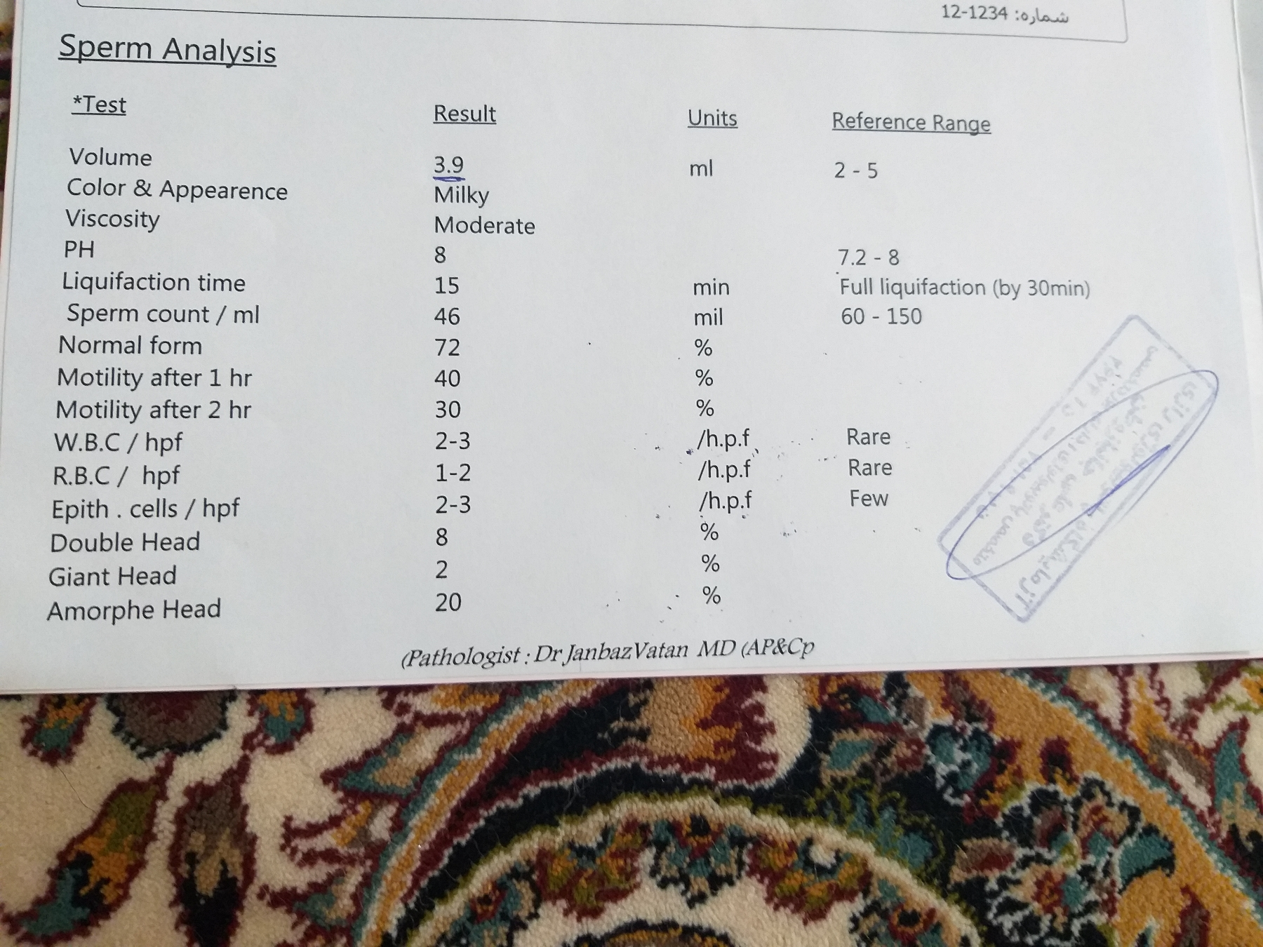 ازمایش اسپرم همسرمو ببینید