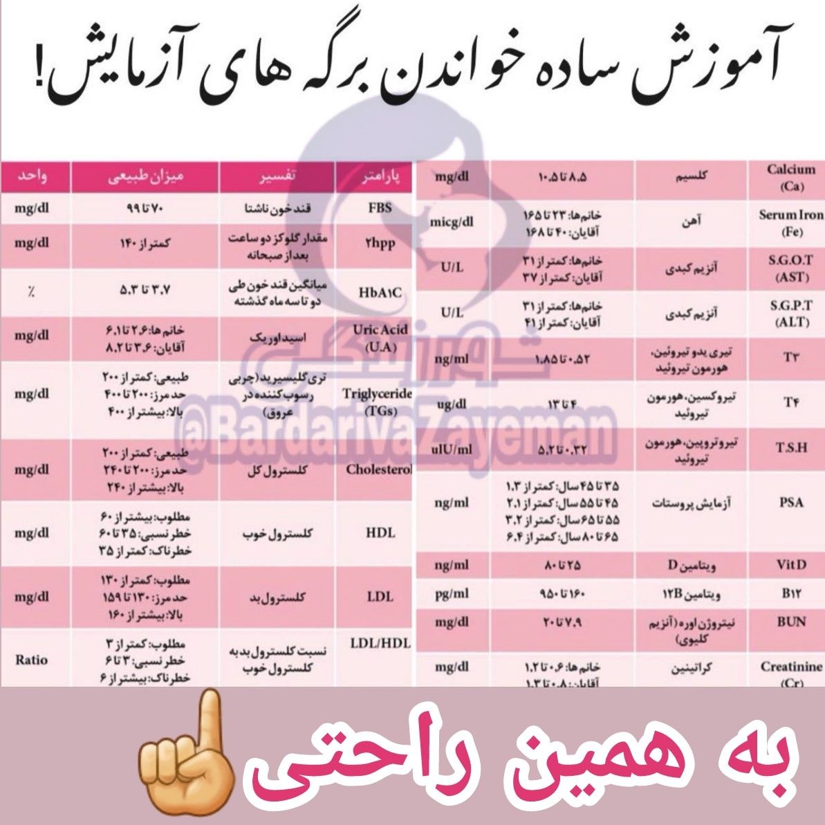 نرم افزار تفسیر جواب آزمایش
