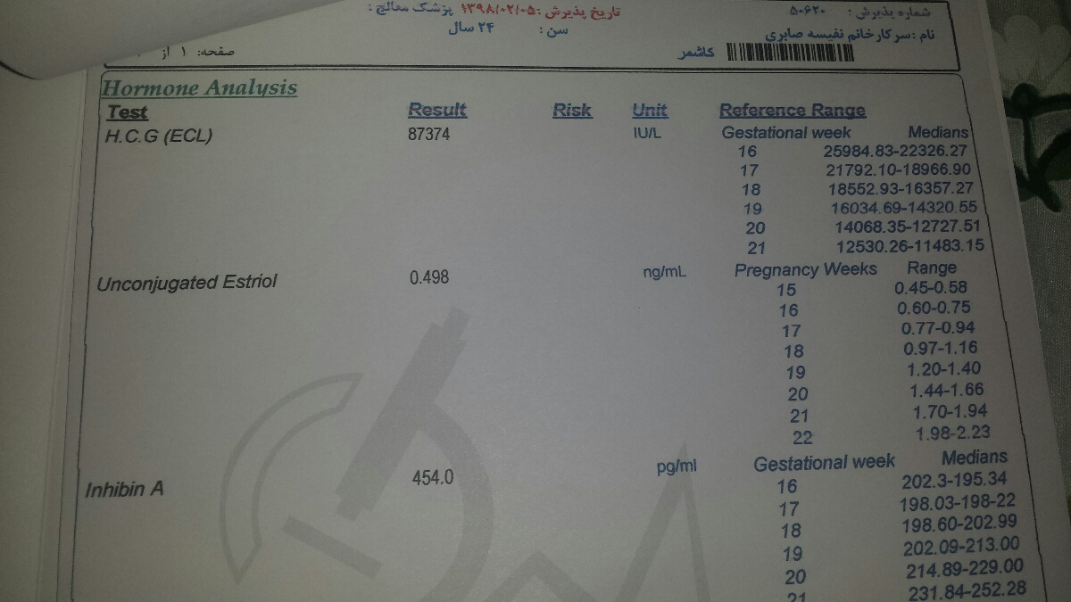 غربالگری مرحله دوم بارداری