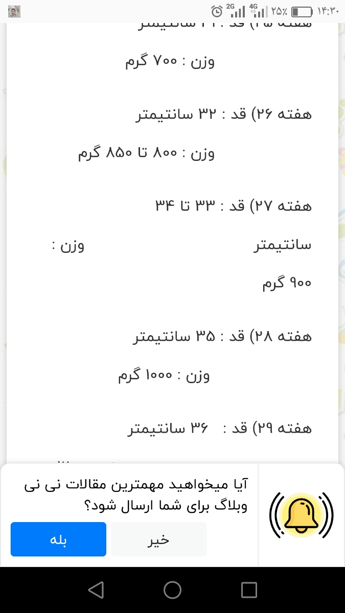 وزن گیری جنین از روی وزن گیری مادره؟