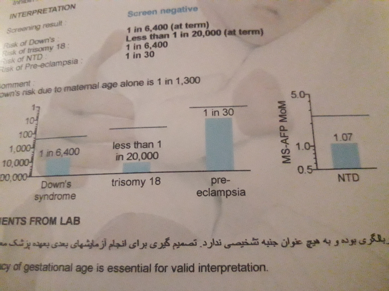 آزمایش غربالگری دوم بارداری