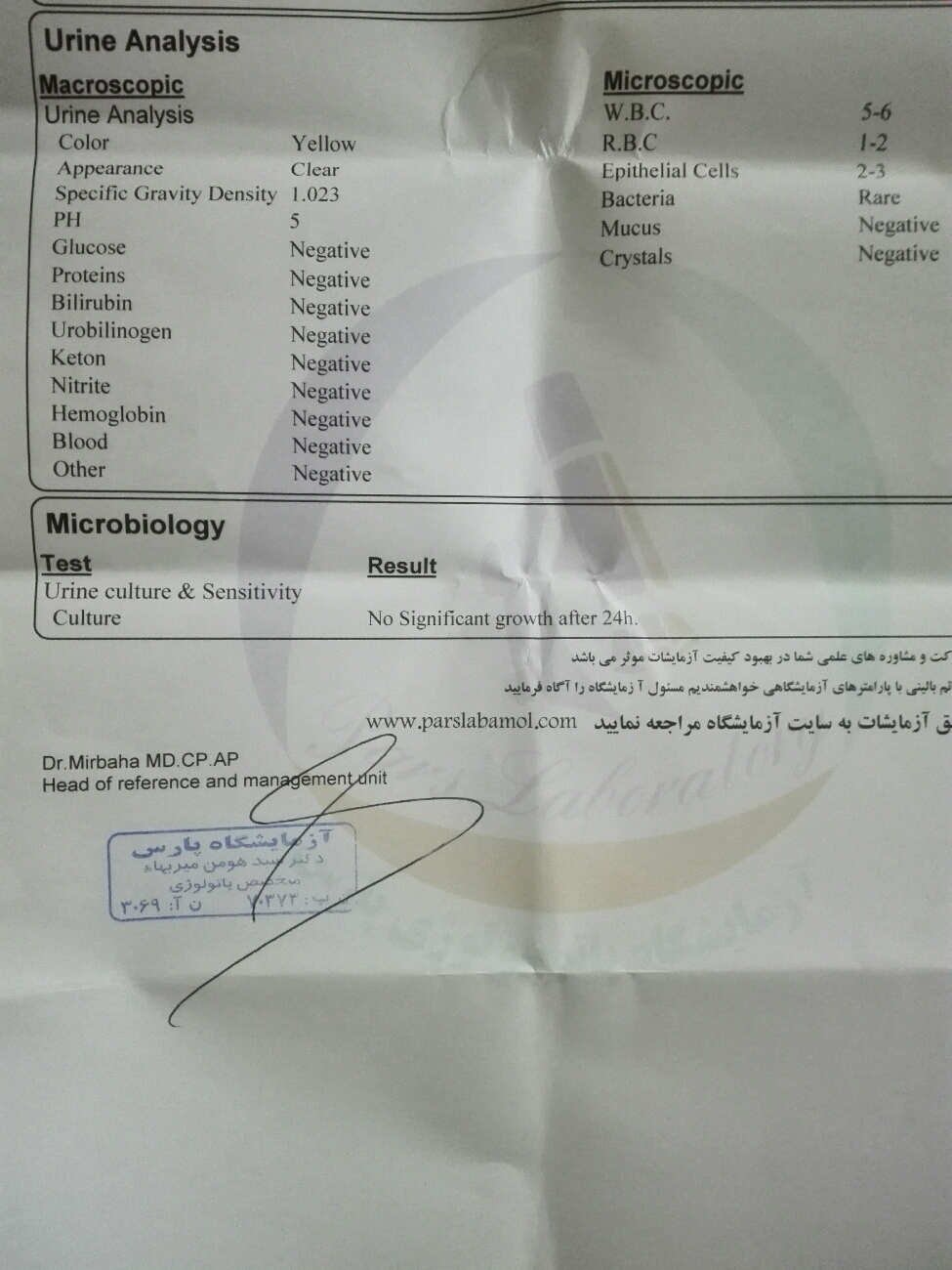 لطفا آزمایش منو تفسیر کنید لطفا آزمایش منو تفسیر کنید
