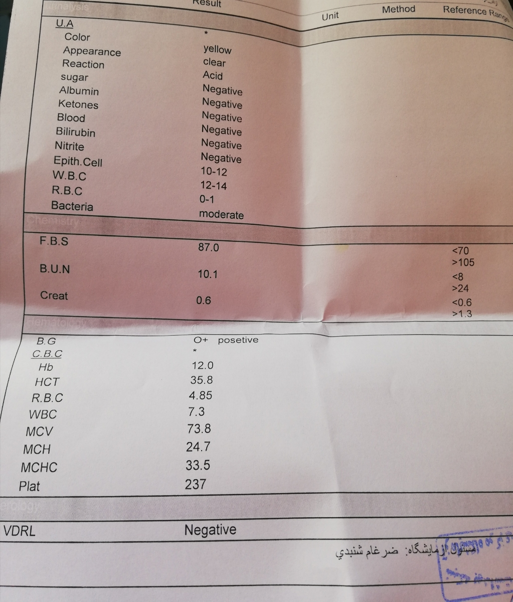 تفسیر جواب آزمایش در هفته یازدهم