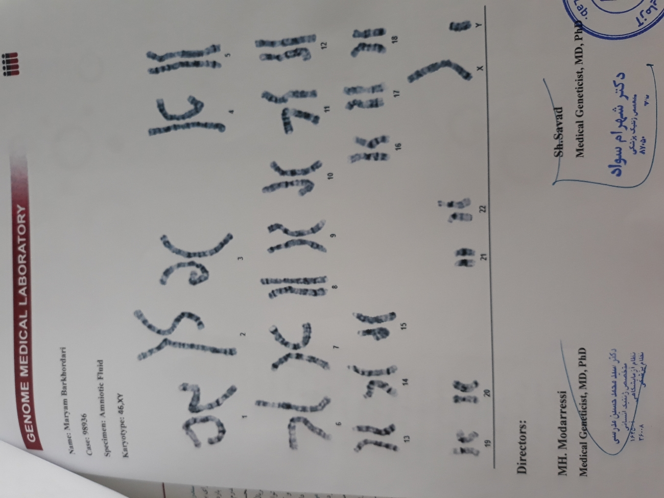 دکتر لطفا جواب امینوسنتز و بهم بگید