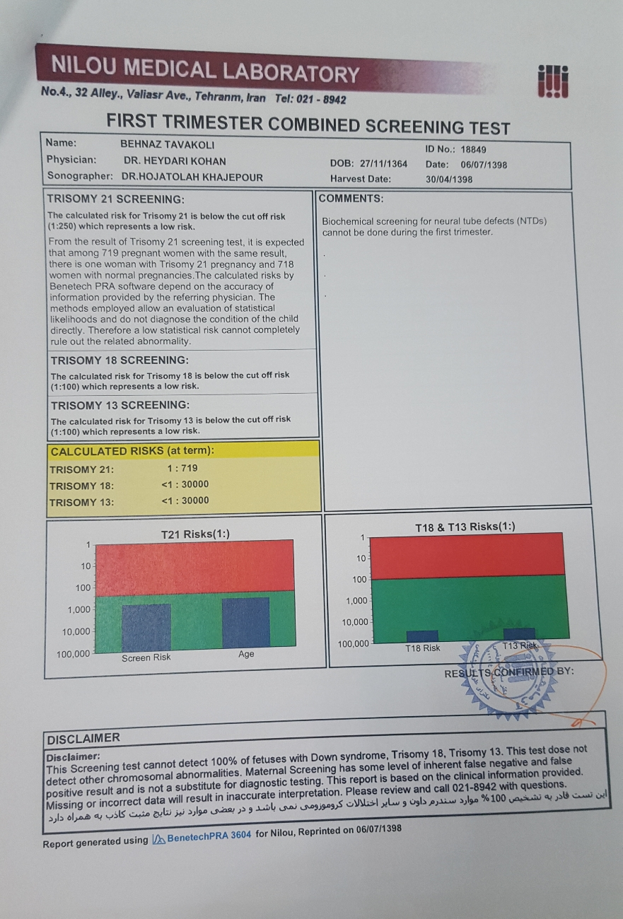 تفسیر غربالگری اول تفسیر غربالگری اول