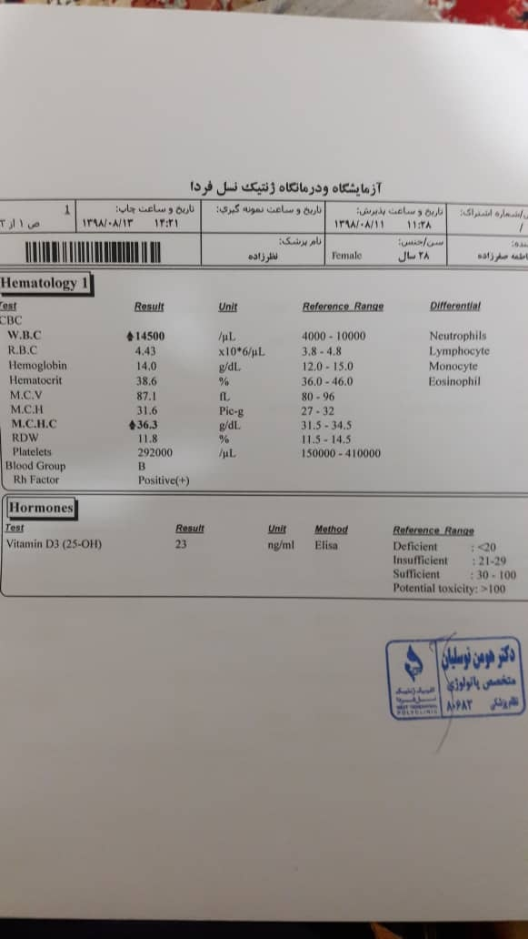 تفسیر آزمایش غربالگری