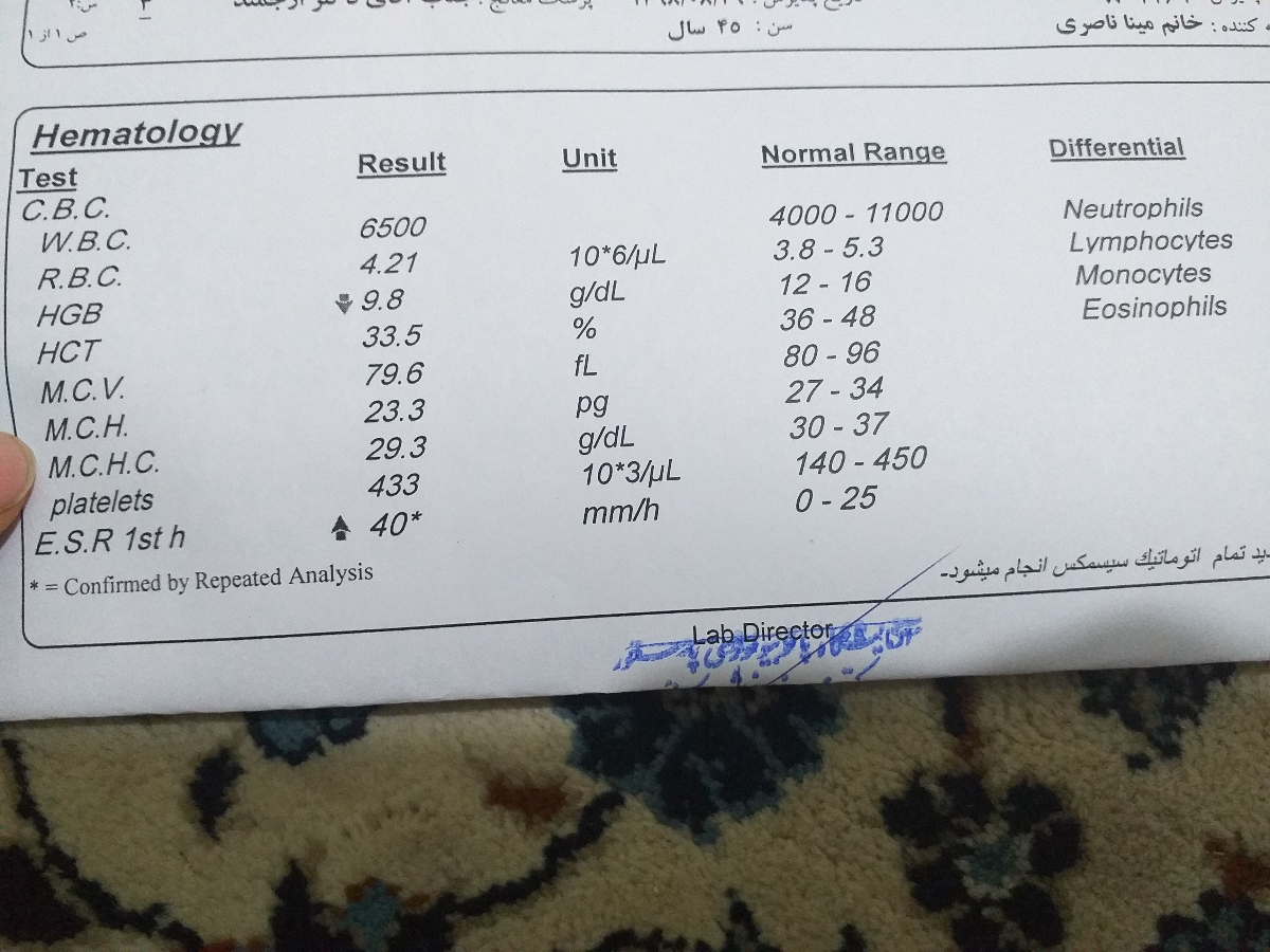 تفسیر آزمایش cbc خون