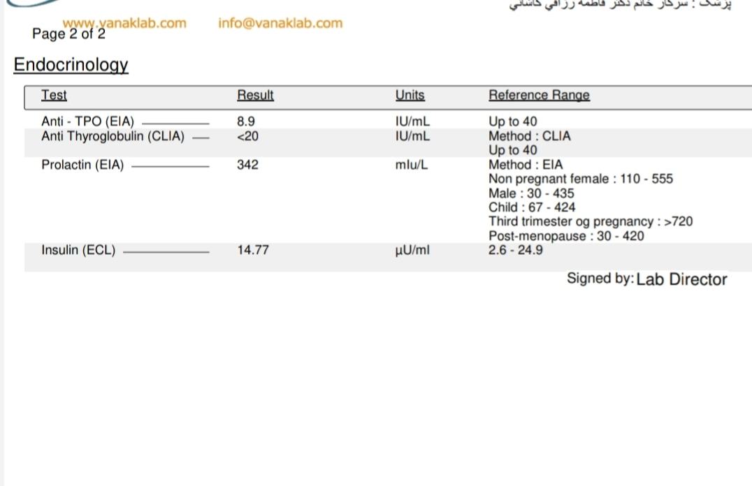 تفسیر ازمایش خون