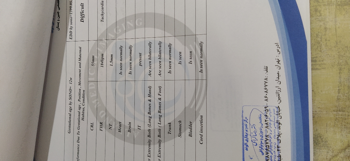 تفسیر غربالگری اول هفته دوازدهم تفسیر غربالگری اول هفته دوازدهم