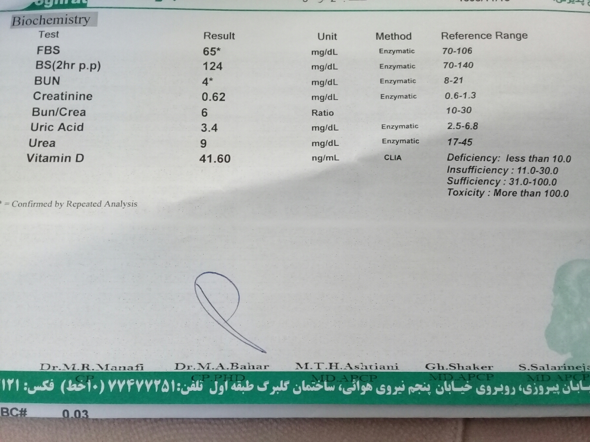 سلام این ازمایش منو تفسیر میکنید لطفا