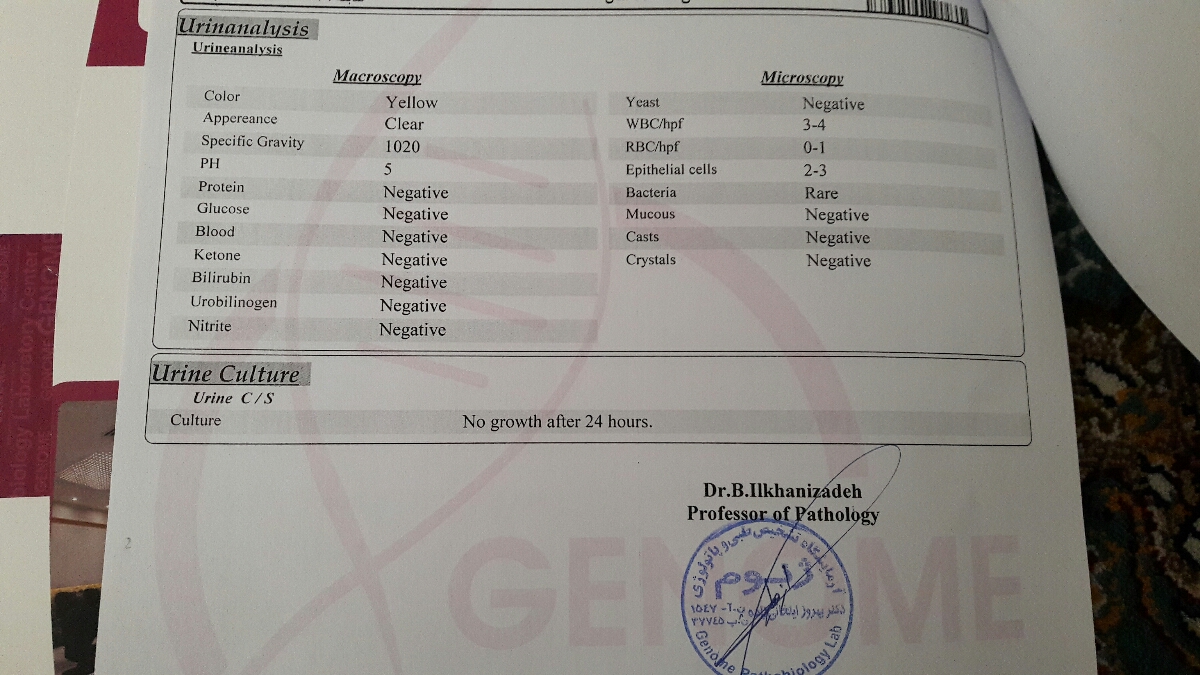 👈سلام .تفسیرجواب آزمایش لطفا 👉🌺🌺🌺🌺🌺