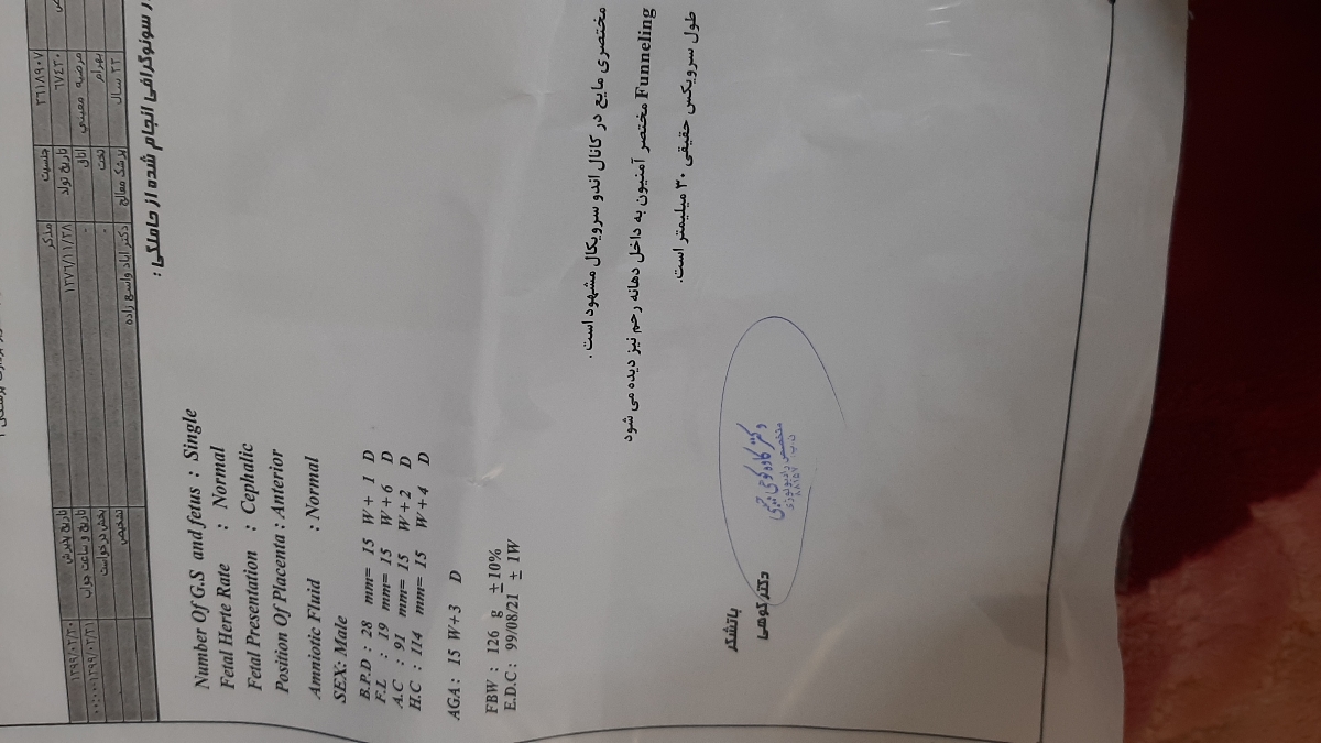 من امروز رفتم این سونو رو دادم میشه ی نگاه بندازین من امروز رفتم این سونو رو دادم میشه ی نگاه بندازین