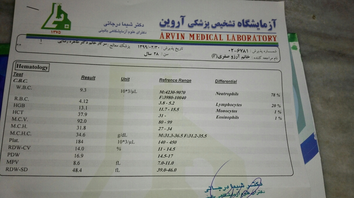 تفسیر سنوگرافی وآزمایش هفته 36