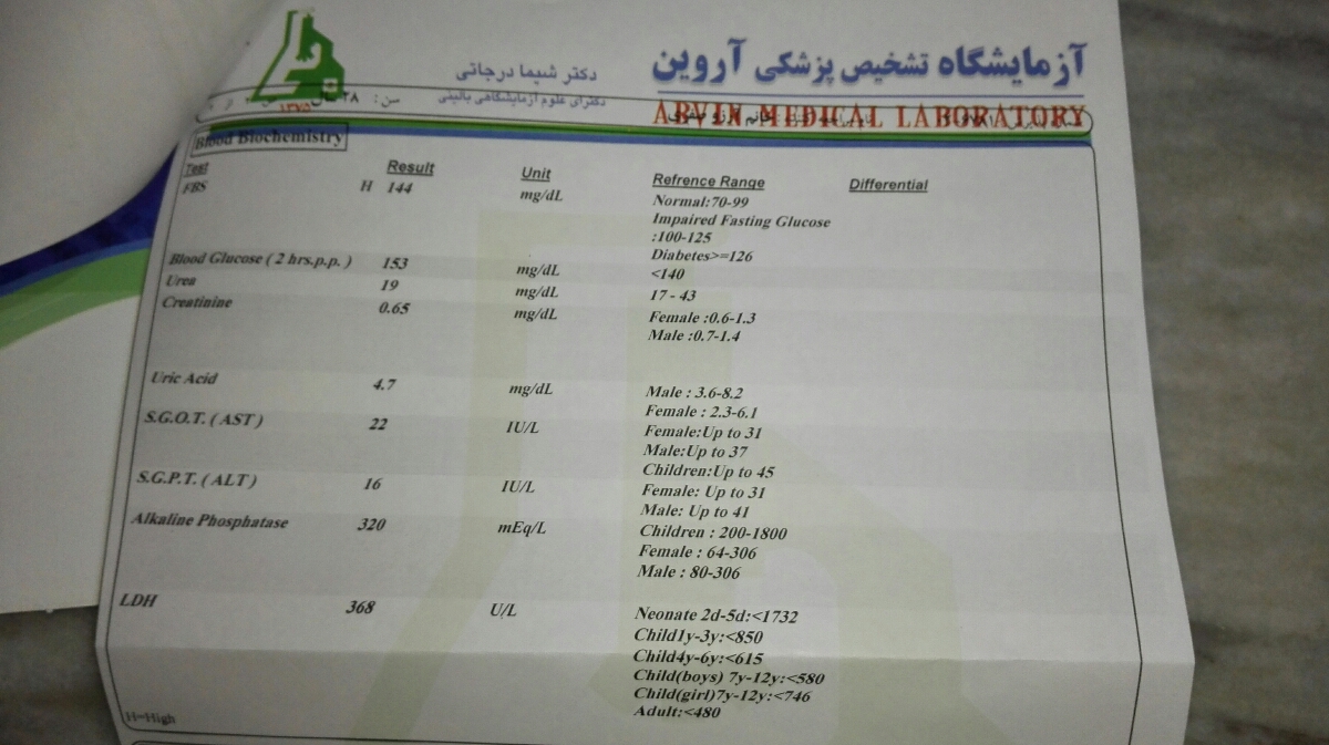 تفسیر سنوگرافی وآزمایش هفته 36