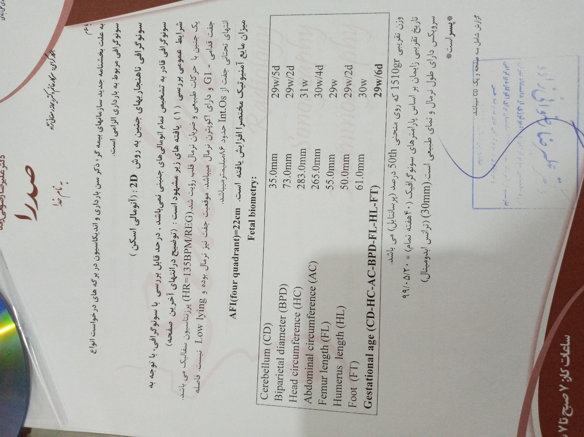 پزشک عزیز اوما ، تفسیر سونو داپلر لطفا😊😊😊
