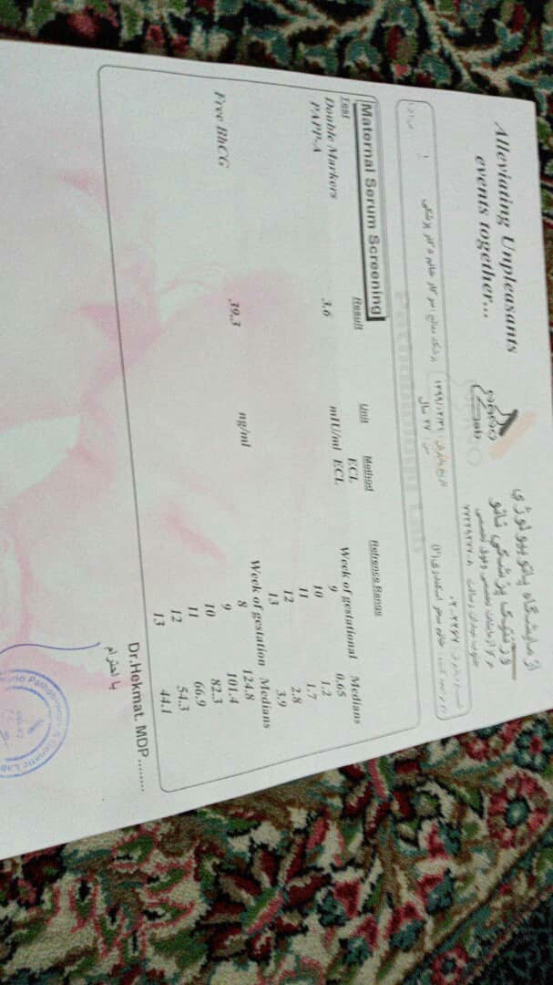 جواب ازمایش و سونو ان تی رو تفسیر کنید ممنون