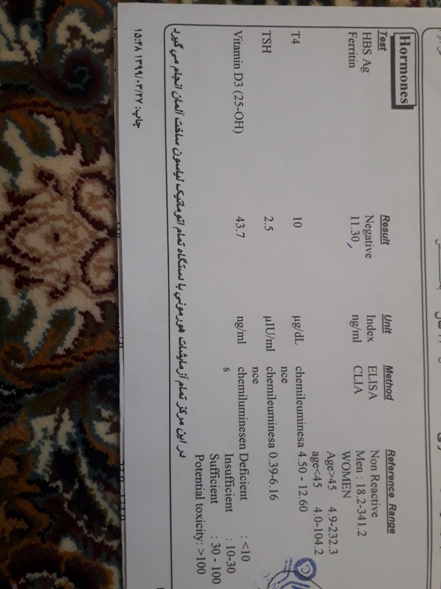 لطفا میشه آزمایشامو ببینید😁🙏