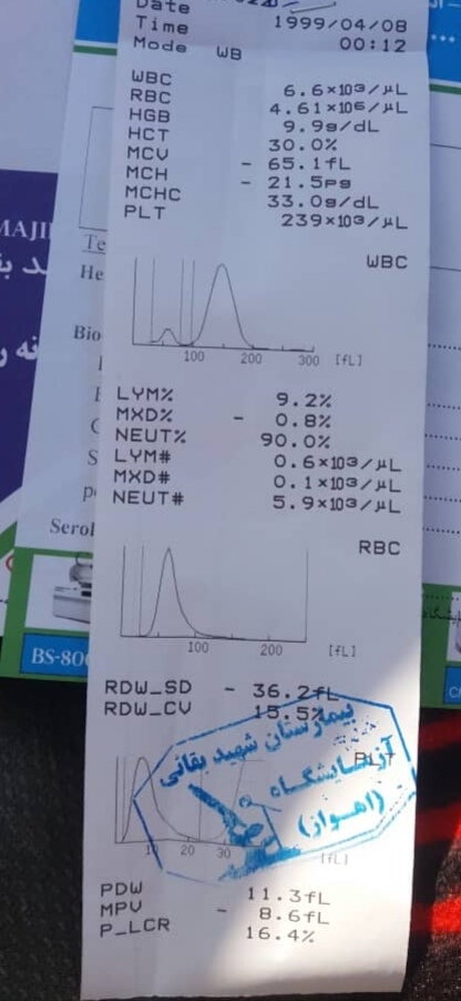 تفسیر آزمایش خون بارداری