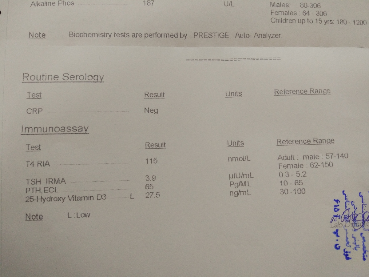 تفسیر آزمایش خون و تیروئید