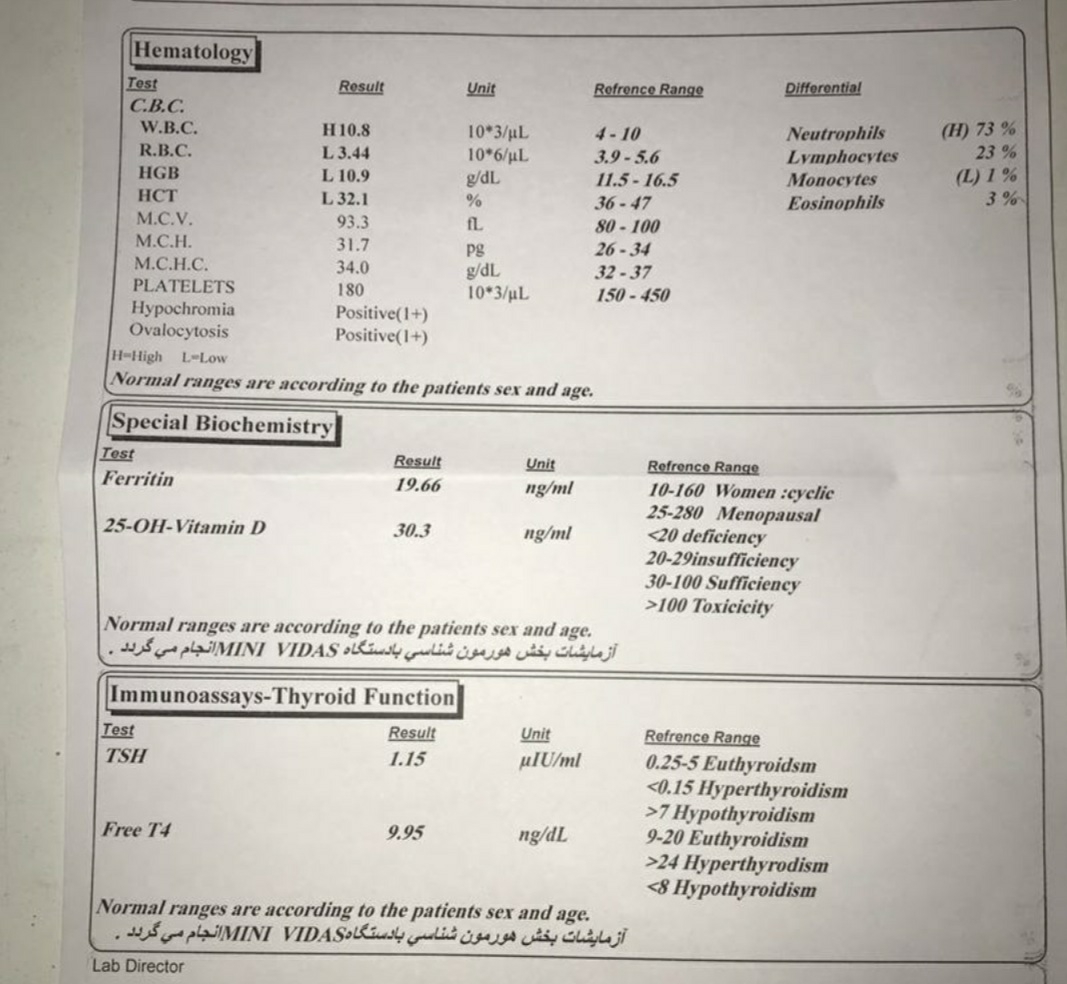 تفسیر ازمایش خون بارداری