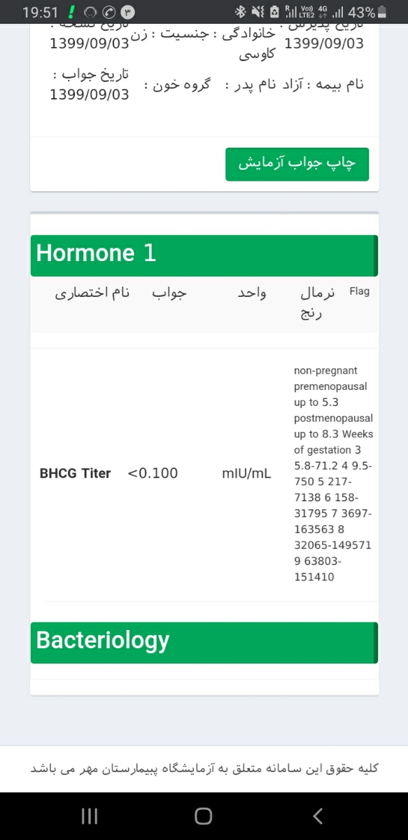 بی بی چک ۲ روز قبل موعد