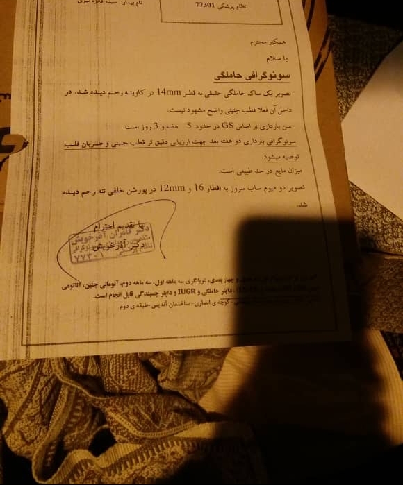 دیده نشدن جنین در هفته پنجم دیده نشدن جنین در هفته پنجم
