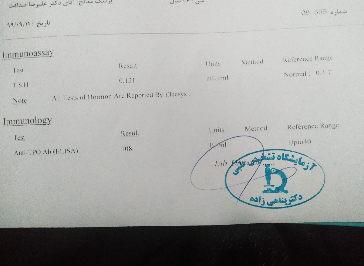 کم کاری تیرویید به پرکاری
