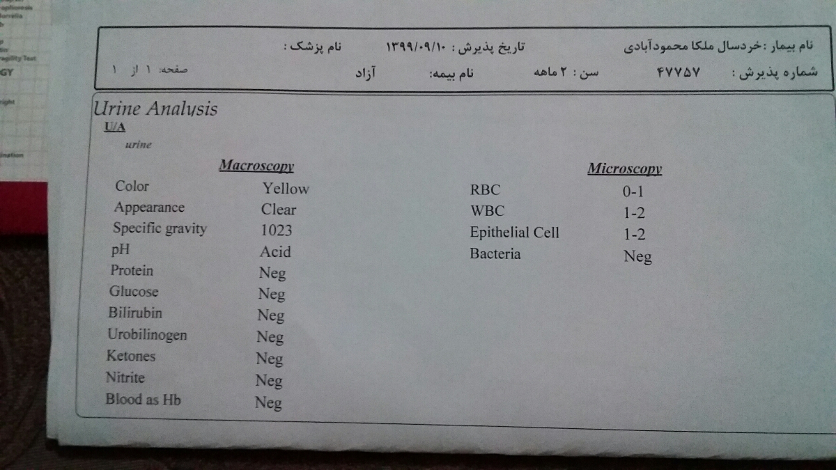 ترشح سبز رنگ واژن نوزاد
